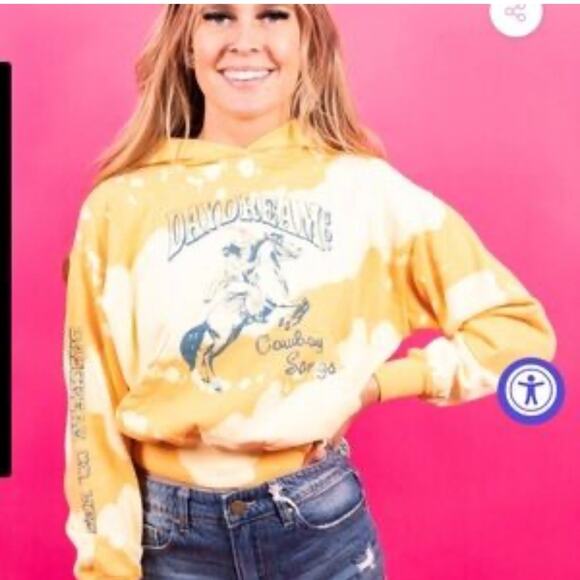 NEW DAYDREAMER Cowboy Songs Western Rodeo Cowgirl Horse Hoodie Sweatshirt Small - Picture 2 of 10